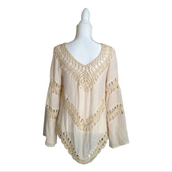 Umgee boho crochet top size M - Picture 2 of 13